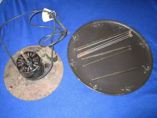 Vintage Hassock Foot Stool Floor Fan Retro Fan Parts