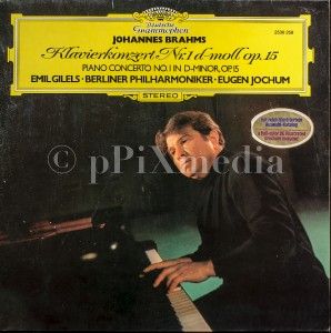 LP DGG Brahms Piano Concerto No 1 in D Minor Op 15 Emil Gilels 