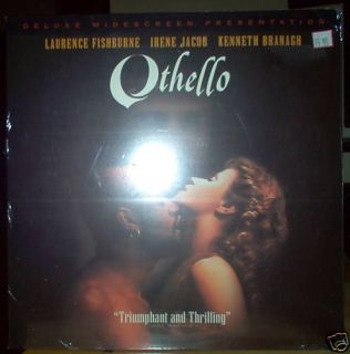 Othello Laurence Fishburne K Branagh Laserdisc New