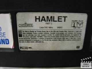 Hamlet VHS 2 Tape Set Kenneth Branagh Julie Christie 043396949935 