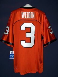 Brandon Weeden 3 Oklahoma State Cowboys Russell Athletic Football 