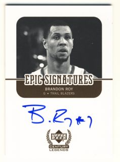 Brandon Roy 08 09 UD Ultimate Collection EPIC Signatures Auto