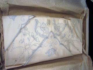   Cutwork Embroidered Bridge Tablecloth Napkins Set Portugal