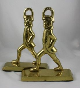   Metalcrafters Colonial Williamsburg CW Hessian Soldier Brass Bookends
