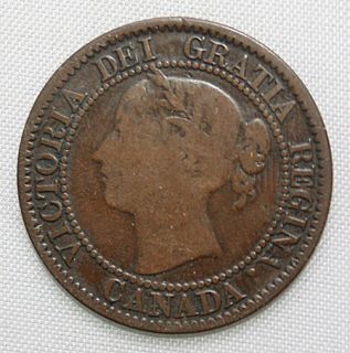 1859 Canada Large Cent VG Condition