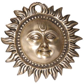 Sun Sculpture Metal Brass Wall Collectibles