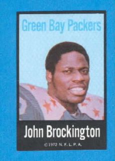 1972 Cloth Patch John Brockington Green Bay Packers