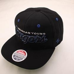 Brigham Young BYU NCAA Snapback Hat Cap Headliner Black