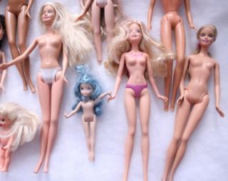 Doll Lot Includes Barbie, Aladdin Ken Size, Bratz, Kid Kore 