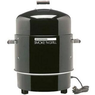 Brinkmann 8105290C Smoke NGrill Food Smoker Black Stay Cool Wooden 