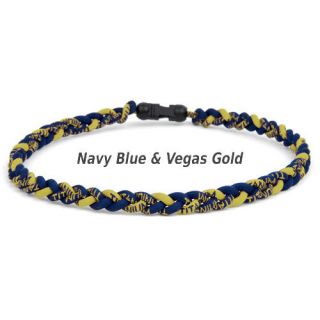 Brett Bros Ionic Titanium Necklace Navy Vegas Gold Small
