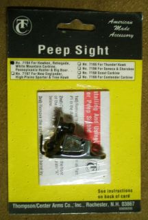Thompson Center PEEP SIGHT ~NEW IN PACKAGE Hawken, Renegade,White Mtn 