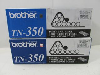 Brother TN350 Toner Cartridge Black Lot of 2 New