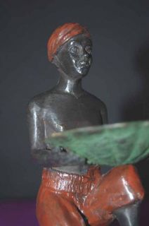 Blackamoor Classic Brustolon Real Bronze Figurine Slave