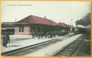 union station train depot brookhaven ms 1847