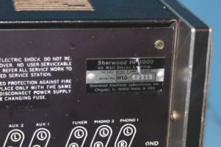 Vintage Sherwood HP 1000 Control Amplifier VGC RARE $$