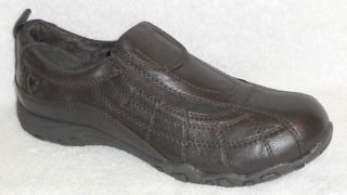 new nurse mates ellis toffee leather slip on shoes 8 m