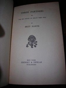 bret harte three partners hbdj 1897 rare 1st l k