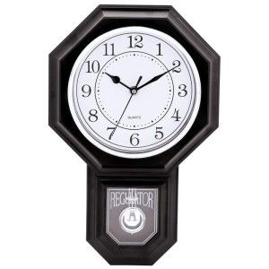 Brookwood Regulator Style Wall Clock Working Pendulum 9 1 2 x 15 x 