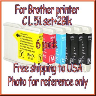 Ink LC 51 LC51 for Brother Printer LC 51 Cyan New 012502615620 