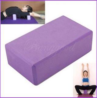 Yoga Block Foaming Foam Brick Home Exercise Tool Purple