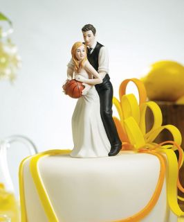 Basketball Dream Team Bride Groom Wedding Cake Top Topper Can Be 