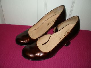 anyi lu patent leather heel pump shoes size 37 pre owned