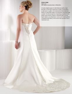 Wedding Dress Ivory Silver 3356 Signature Plus 18W New