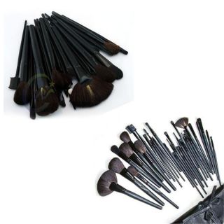   Natural Leather Professional Eyebrow Shadow Makeup Brush Set/32PCS