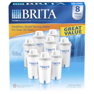 Brita Water Replacement 8 Pk Filter For Pitcher Filters Britta Carbon 