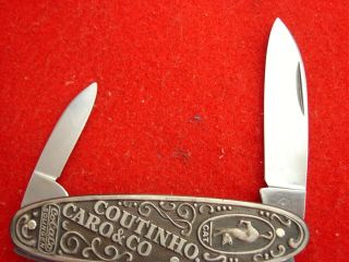 Bruckmann Germany Nickle Silver New Old Stock 3 Cat Advertising Knife 