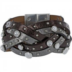 Brighton Harlow Leather Cuff Bracelet Beautiful NWTS