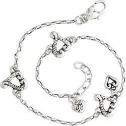 Brighton Jewelry Tuscan Etched Heart Anklet AWESOME SUMMERs HERE