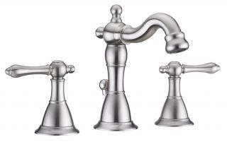 New 8 Wide Spread Brushed Nickel Finish Bathroom Sink Faucet