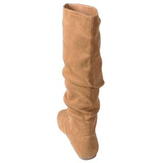 Brinley Co Womens Slouchy Microsuede Boots
