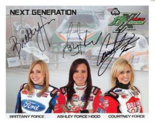 2011 Auto Ashley Brittany Courtney Force NHRA Racing Postcard