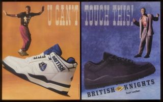 1990 MC M C Hammer Photos British Knights Shoes Ad