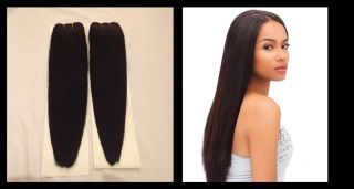 100% Brazilian Virgin Human Remy Hair Weave Extensions Silky Straight 