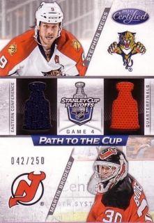 12 13 CERTIFIED PATH TO THE CUP DUAL JERSEY 250 39 WEISS BRODEUR