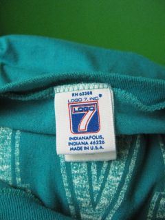 Vintage 90s Miami Dolphins Jersey T Shirt Logo 7 L