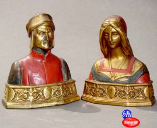 fine and original pompeian bronze bookends offered as found in attic 