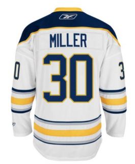 NHL Hockey Ryan Miller Buffalo Sabres Reebok Premier Replica Road 