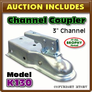 new brophy k130 trailer coupler the brophy k130 channel coupler has a 