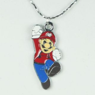 Lot 9pcs Super Mario Bros Brothers Charm Pendant Necklaces Birthday 