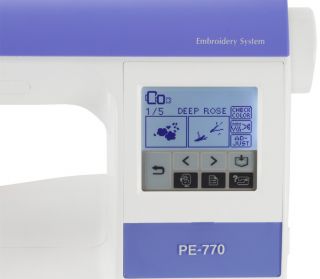 Brother PE 770 Embroidery Machine with USB Port
