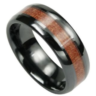  New Black Brown Ceramic Ring Size 10 25