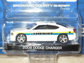 Greenlight 2008 Dodge Charger Broward County Sheriff Hot Pursuit 