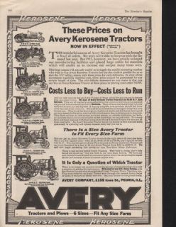 1917 avery kerosene tractor plow farm implement peoria time left