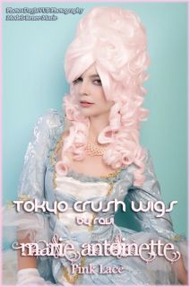 Marie Antoinette Victorian Renaissance Light Pink Halloween Party Wig