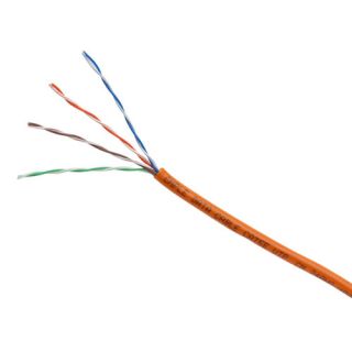   UTP Solid Orange Network Ethernet Cable CAT5 Bulk Wire RJ45 LAN